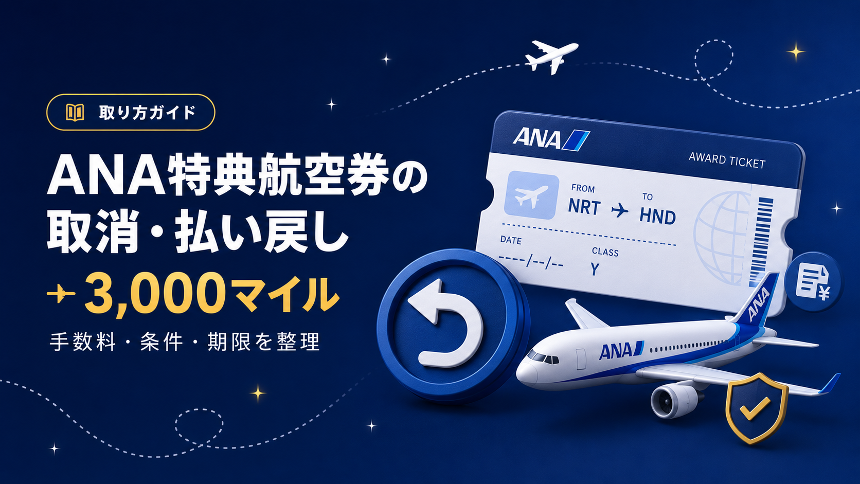 ANA特典航空券の取り消しと払い戻しの手順を解説