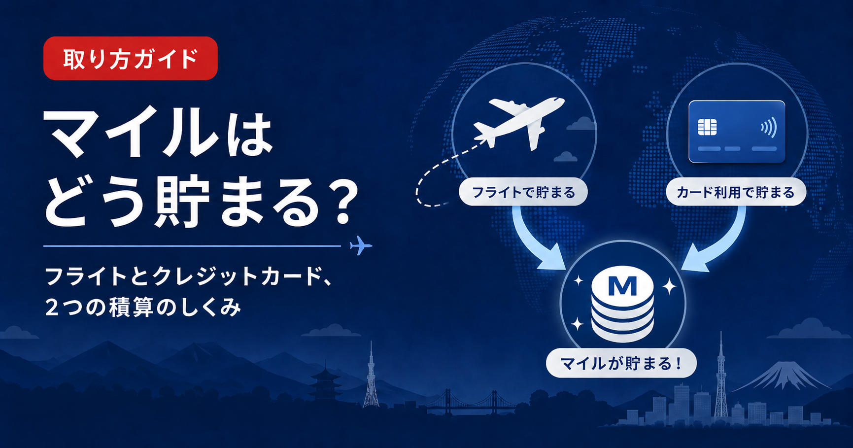 マイルはどう貯まる？フライトとクレジットカード、2つの積算のしくみ